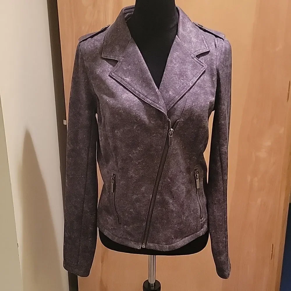 Michael Kors moto jacket dk grey sz med